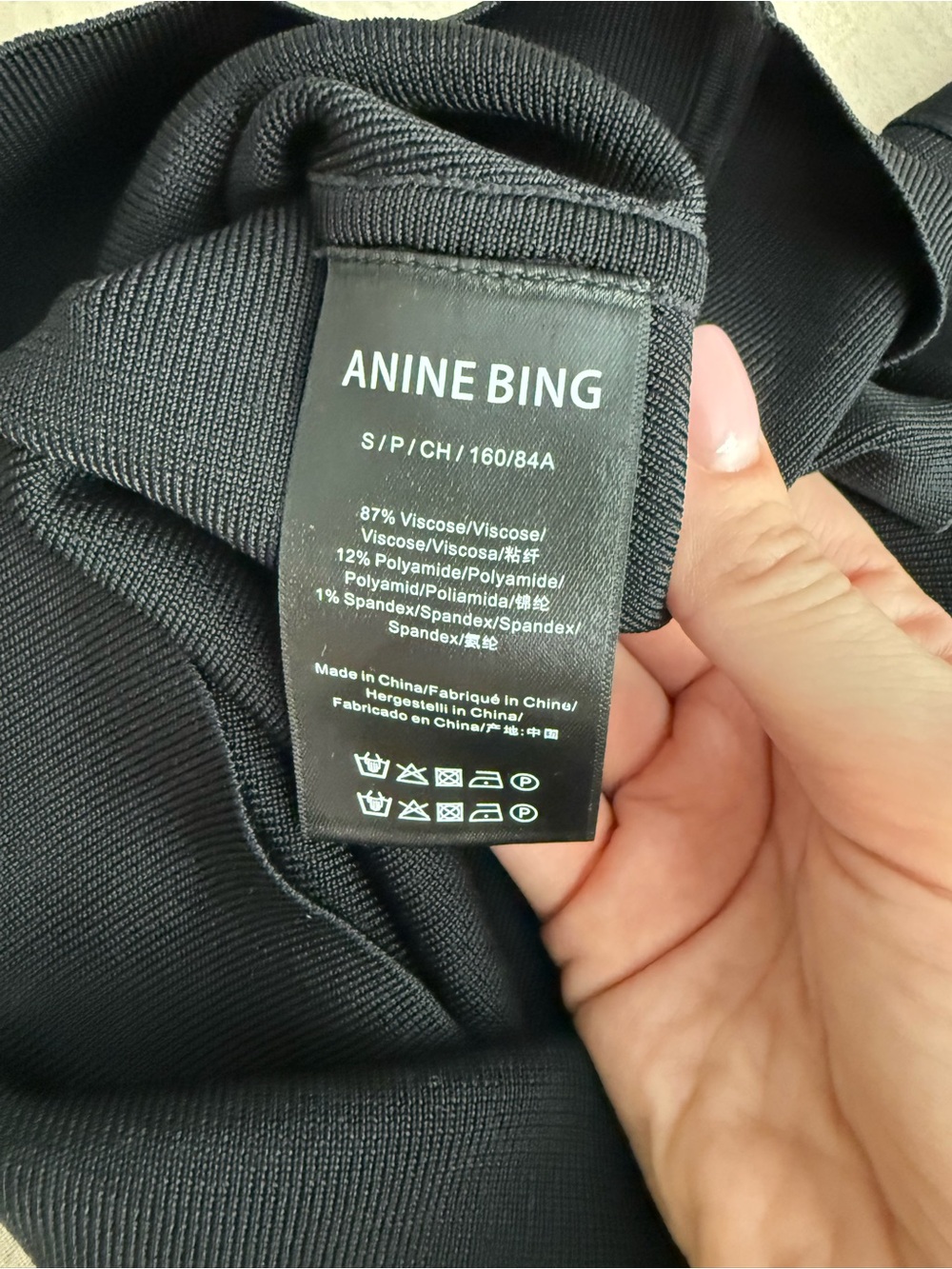 Anine Bing Black Tank Top